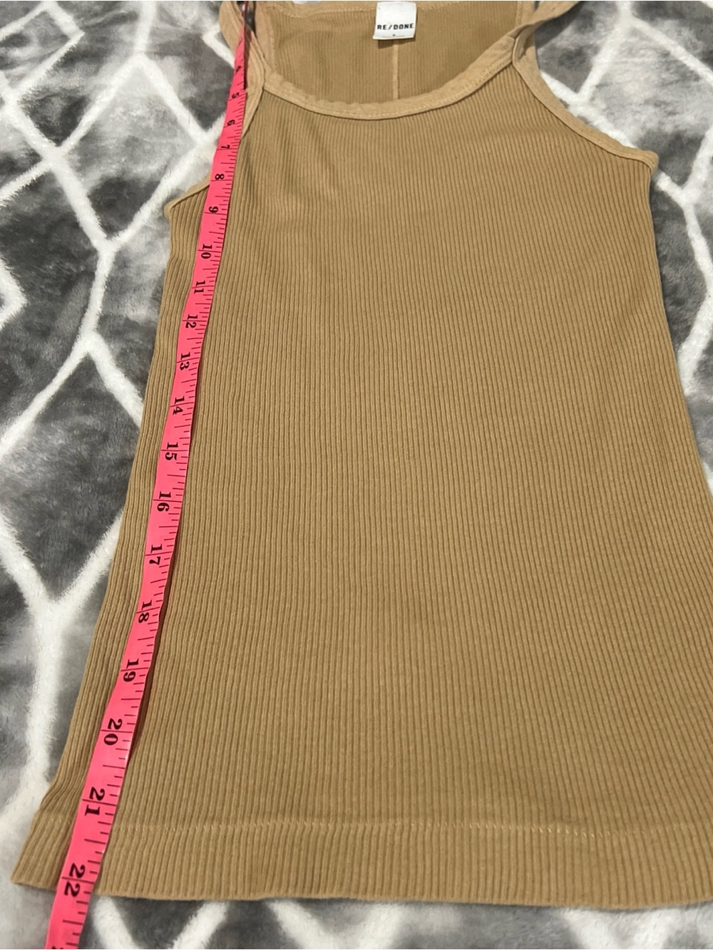 Re/Done Basic Ribbed Cami - Picture 6 of 6